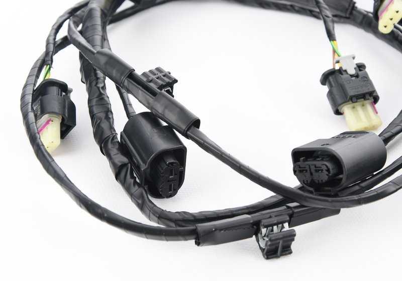 Juego de cables PDC trasero para BMW X6 E71 (OEM 61129244431). Original BMW