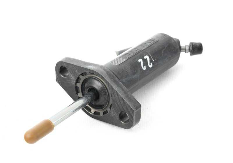 Clutch slave cylinder for BMW E30, E28, E34, E23, E32 (OEM 21521114536). Genuine BMW.