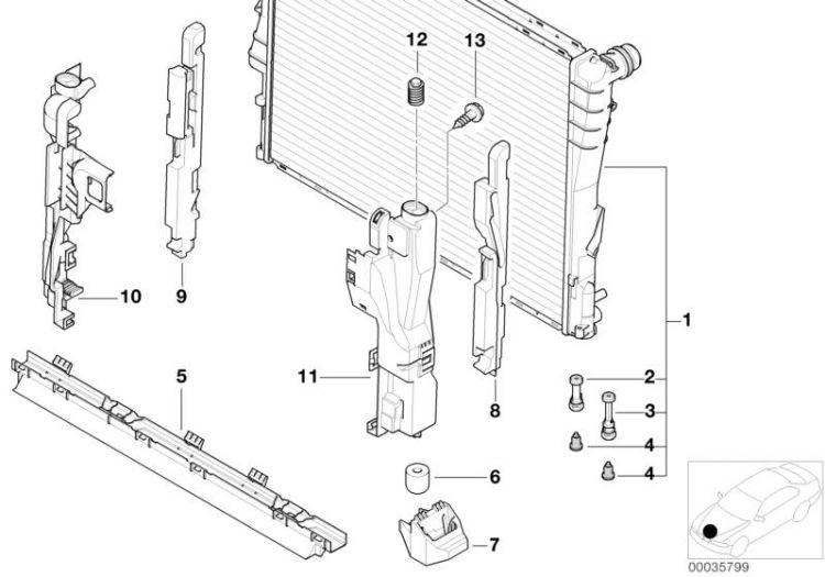 Radiador Bmw Original Para E46. Original Recambios