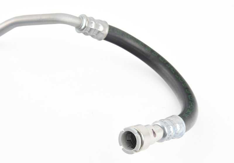 Tubo de retorno del radiador de aceite OEM 17221438676 para BMW E46. Original BMW.