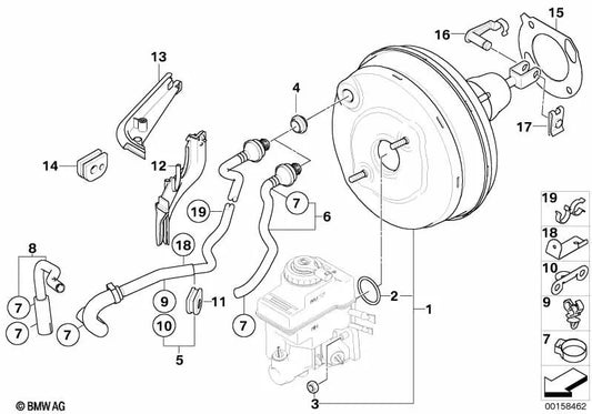 Servofreno para BMW E65, E66 (OEM 34326779738). Original BMW.