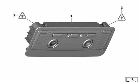 Roof Control Center for BMW 1 Series E88, 3 Series E93, E93N, Z4 E89 (OEM 61319225699). Original BMW