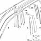 Fensterrahmen-Zierleistenklemme für BMW E39 (OEM 51348213616). Original BMW