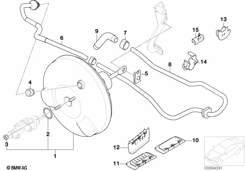 Upper seal for BMW 3 Series E46, X3 E83, E83N (OEM 34301164316). Original BMW