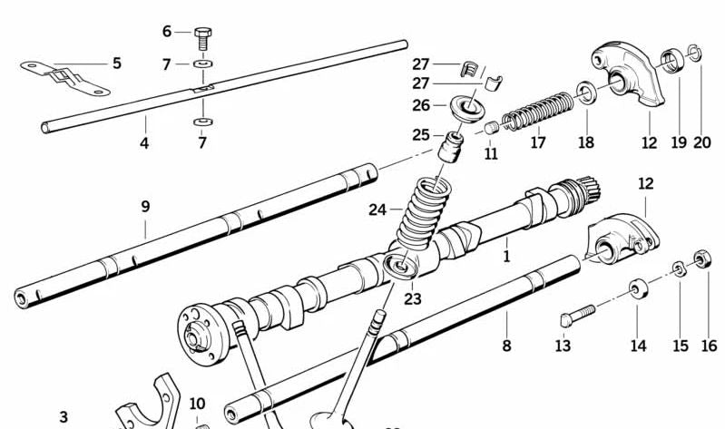 Válvula de Escape para BMW E21, E30, E12, E28 (OEM 11341251063). Original BMW