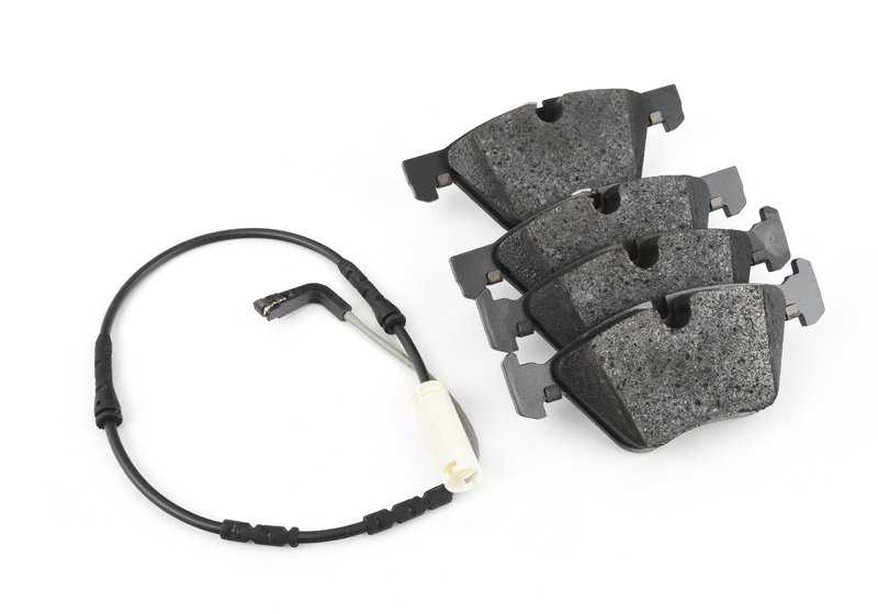 Juego de pastillas de freno con sensor de pastillas de freno para BMW Serie 3 E90, E91, E92, E93 (OEM 34112288878). Original BMW