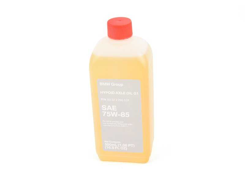 Aceite para Eje Hipoide G1 para BMW E81, E82, E87, E88, F20, F21, F22, F23, F45, E90, E91, E92, E93, F30, F31, F34, F35, F32, F33, F36, F07, F10, F11, F18, E84, F25, E70, E71, MINI F60, R60 (OEM 83222295532). Original BMW