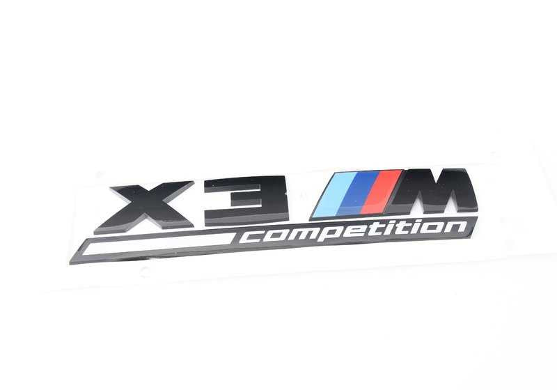 Rear Emblem "X3M" OEM 51148077609 for BMW F97 (X3 M). Original BMW