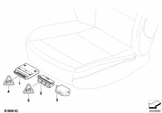 Módulo de Asiento para BMW E60, E61, E65, E66, E70, E71, E72 (OEM 61359196934). Original BMW