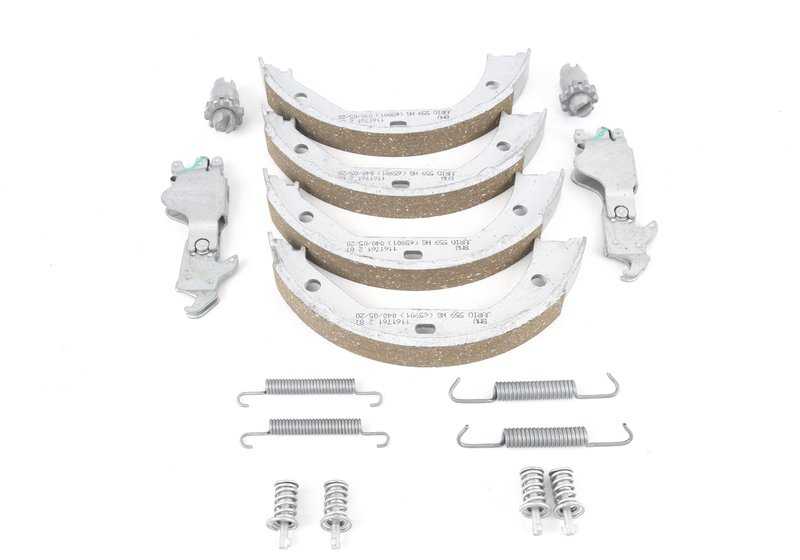 Kit de servicio para reparar zapatas de freno para BMW E81, E82, E87, E87N, E88, E46, E90, E91, E92, E93, F30, F31, F35, F32, F33, F36, E84 (OEM 34212213311). Original BMW