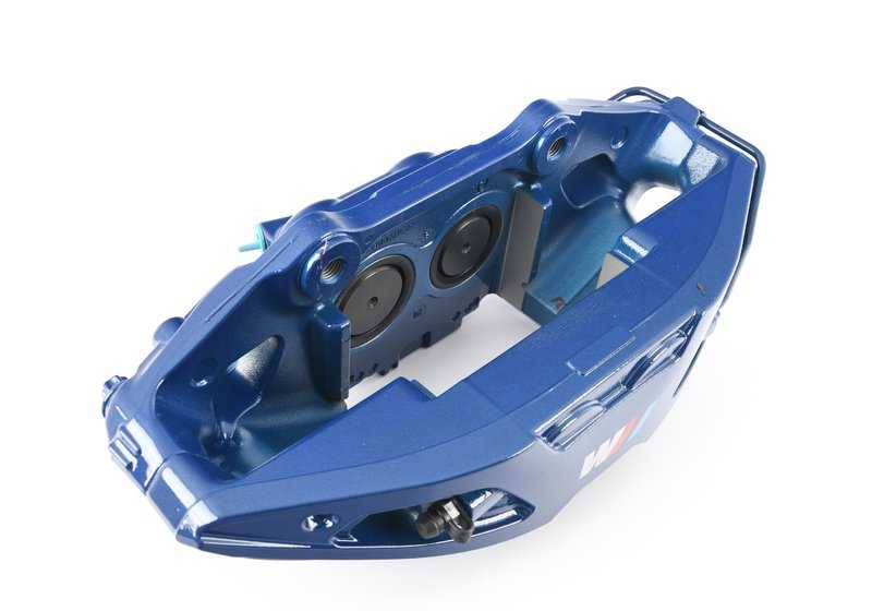 Blue Right Brake Caliper Housing for BMW 3 Series G20, G20N, 4 Series G22, G26, 5 Series G30, G31, 6 Series G32, 7 Series G11, G12, 8 Series G14, G15, G16 (OEM 34116891304). Original BMW