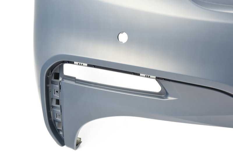 Primed rear bumper housing for BMW F90, G30 (OEM 51128073725). Original BMW