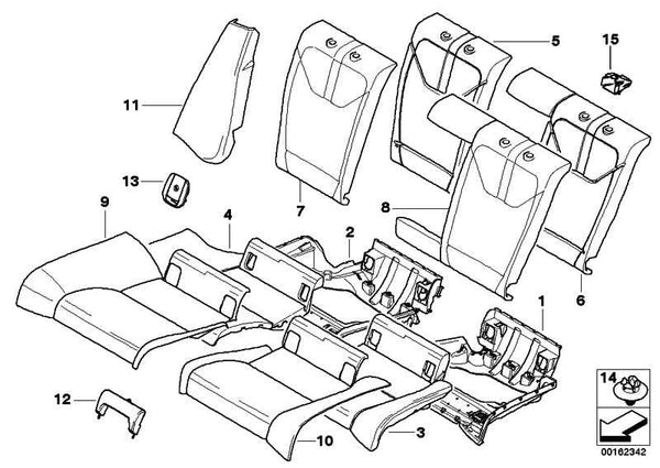 Paramento Tapa Isofix Negra Para Bmw E92 Serie 3. Original Recambios