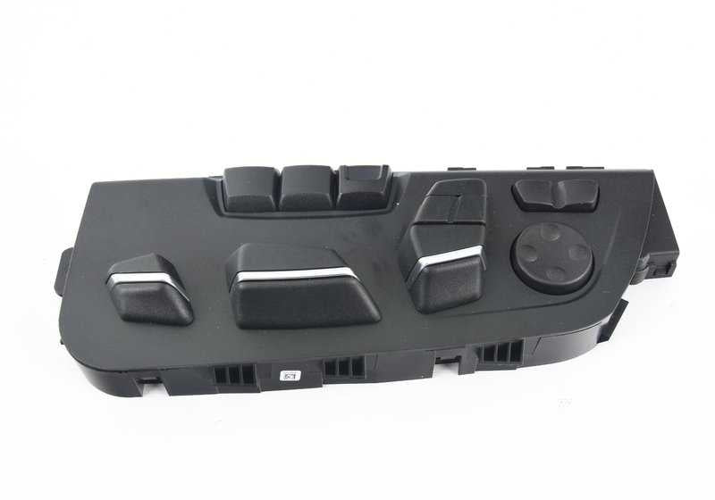 Interruptor ajuste asiento izquierdo OEM 61319359817 para BMW F15, F16. Original BMW.