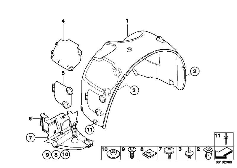 Tapa Inferior Derecha Guardabarros Z4. Original Bmw Recambios