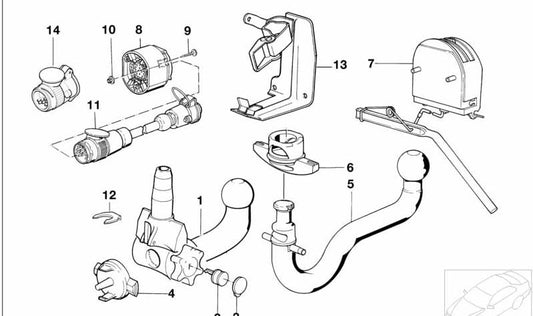 Tapa protectora para BMW E34, E32 (OEM 71601130266). Original BMW