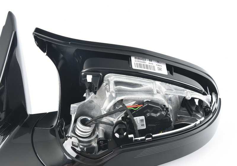 Boîtier de miroir M sans verre à chaleur gauche OEM 51168080453 pour BMW F87. BMW d'origine.