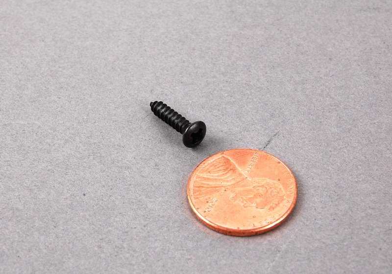 Countersunk lens head screw for BMW E21, E30, E12, E28, E34, E24, E23, E31 (OEM 07119902412). Original BMW.