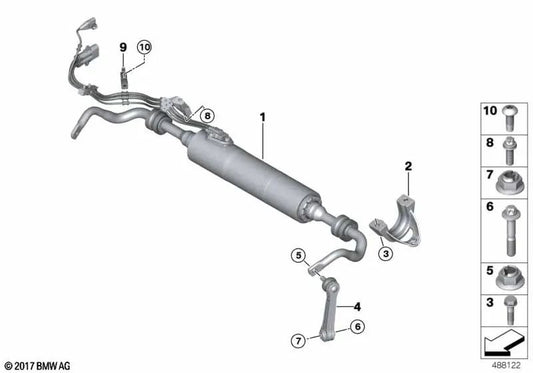 Soporte Estabilizador para BMW G30, G31, G38, G32 (OEM 33556861477). Original BMW