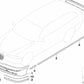 Listón de parachoques imprimado trasero derecho para BMW Serie 5 E39 (OEM 51127005882). Original BMW