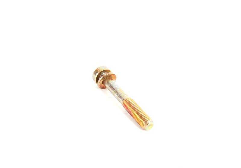 Tornillo cilíndrico con arandela para BMW E36, E46, E34, E60, E61, E63, E64, E32, E38, E65, E66, E31, E83, E70, F15, F85, E71, F16, F86, E52 (OEM 64116910423). Original BMW.