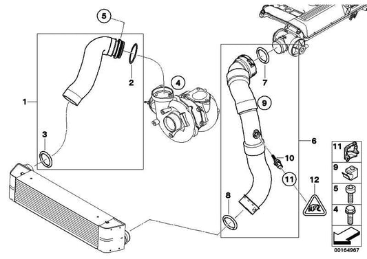 Línea De Aire Carga Para Bmw E87 . Original Bmw. Recambios