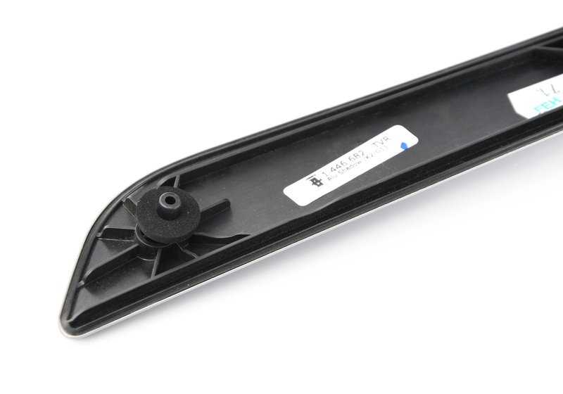 Listón decorativo de aluminio para BMW Serie 5 E60, E61N (OEM 51418044690). Original BMW