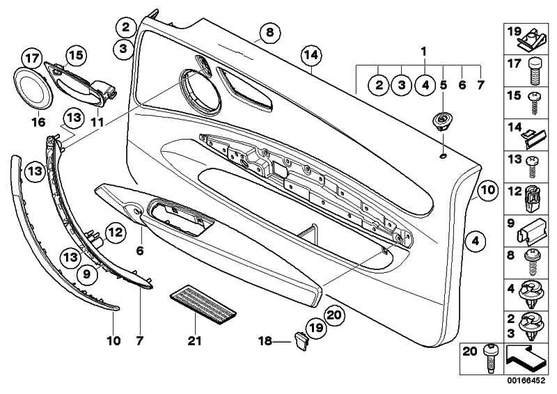 Revestimiento Panel Puerta Delantera Negro Para Bmw E81 E82 . Original Recambios