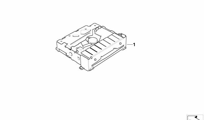 Lettore CD per BMW E46, E39, E38, E53 (OEM 65830413505). BMW originale