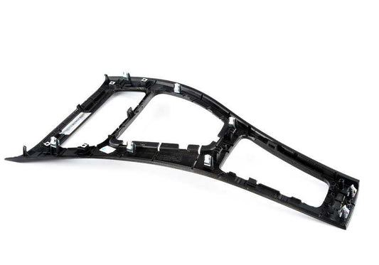 Mittelkonsolenabdeckung aus Bambus-Ebenholz für BMW 3er E90N, E91N, E92N (OEM 51169214771). Original BMW