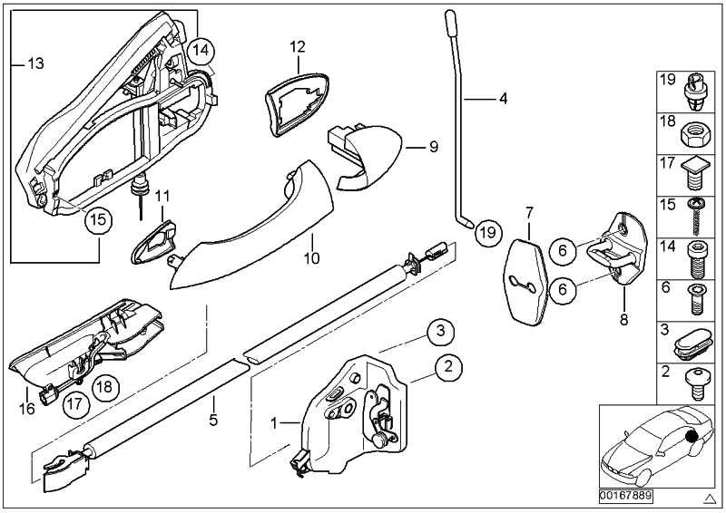 Cerradura De Pestillo Giratorio Con Actuador Para Bmw E53 . Original Bmw. Recambios