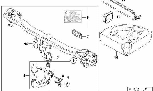 Cinta autoadhesiva original OEM 71606761446 para BMW Serie 5 (E60, E61).