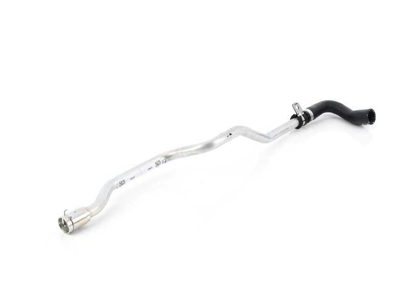 Coolant pipe for BMW 5 Series G30, G30N, G31N, 7 Series G11, G11N, G12, G12N, 8 Series G14, G15, G16, X5 G05, X6 G06, X7 G07 (OEM 11538602265). Genuine BMW.