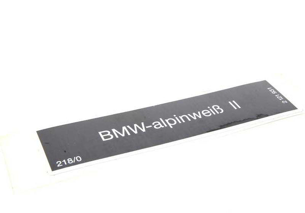 Placa de advertencia para BMW E30, E36, E28, E34, E24, E32, E31 (OEM 51142121931). Original BMW.