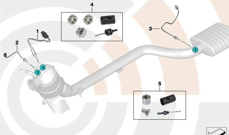 Sensor de Temperatura para BMW E83, E83N (OEM 13627809156). Original BMW