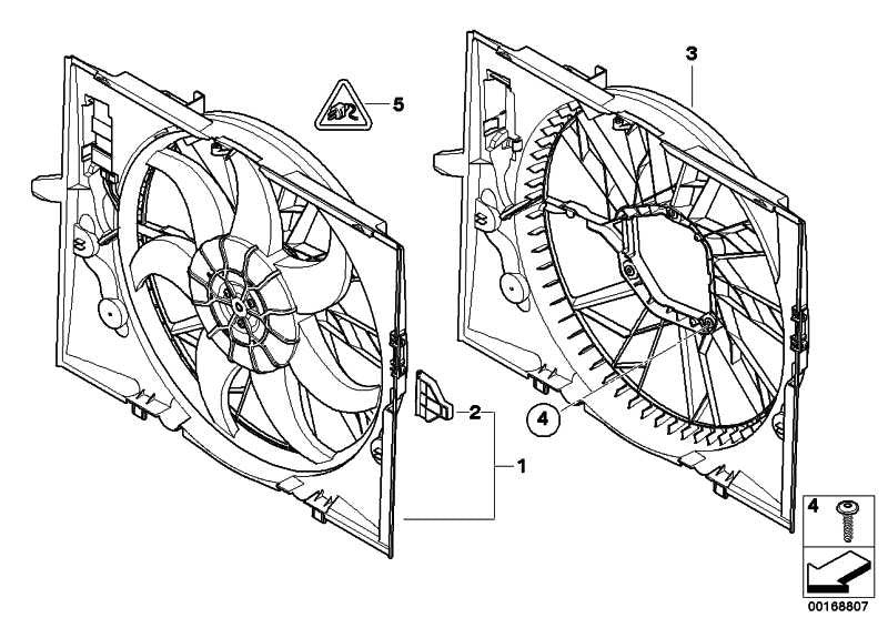 Cerco De Ventilador Con 600W Para Bmw E60 E61 E63 E64 E65 E66 . Original Recambios