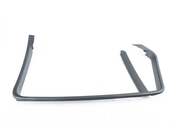 Cubierta del marco de la ventana puerta trasera izquierda para BMW Serie 3 E91, E91N (OEM 51357119945). Original BMW.