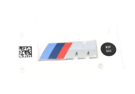 Emblema -M- lateral/aleta para BMW G42, G30, G31, G38, G32, G05, G18. Original BMW.