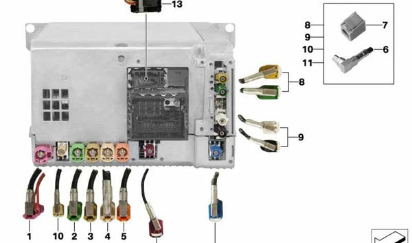 Módulo de Reparación Teleservices para BMW F26 (OEM 61119354960). Original BMW