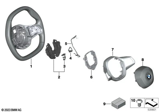 Juego de Tornillos para BMW Serie 5 G60, Serie 7 G70 (OEM 32305A6A5F0). Original BMW