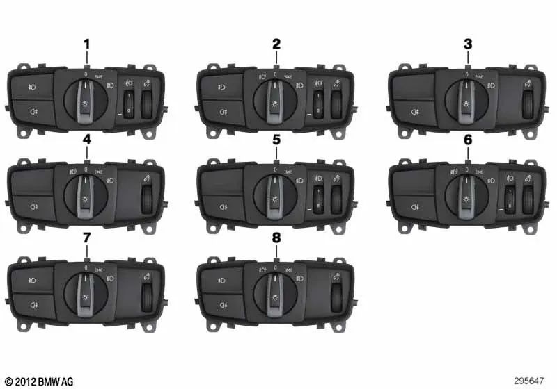 Unidad de Control de Luz Original BMW para modelos 1er F20, F20N, F21, F21N, 2er F22, F23, 3er F30, F31, F34, F80, 4er F82, F83 (OEM 61319265299)