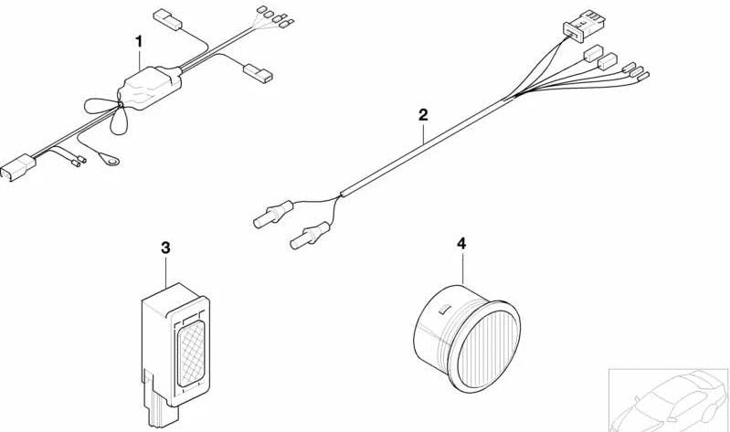 Altavoz del kit manos libres para BMW E46, E60, E61, E63, E64, E65, E66, E52 (OEM 84318375642). Original BMW