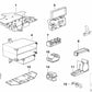 Soporte de conexión del guardabarros derecho para BMW Serie 3 E36 (OEM 61131393789). Original BMW.