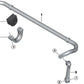 Soporte de Goma Estabilizador para BMW X5 G05, G05N, X6 G06, G06N, X7 G07N (OEM 33556889561). Original BMW