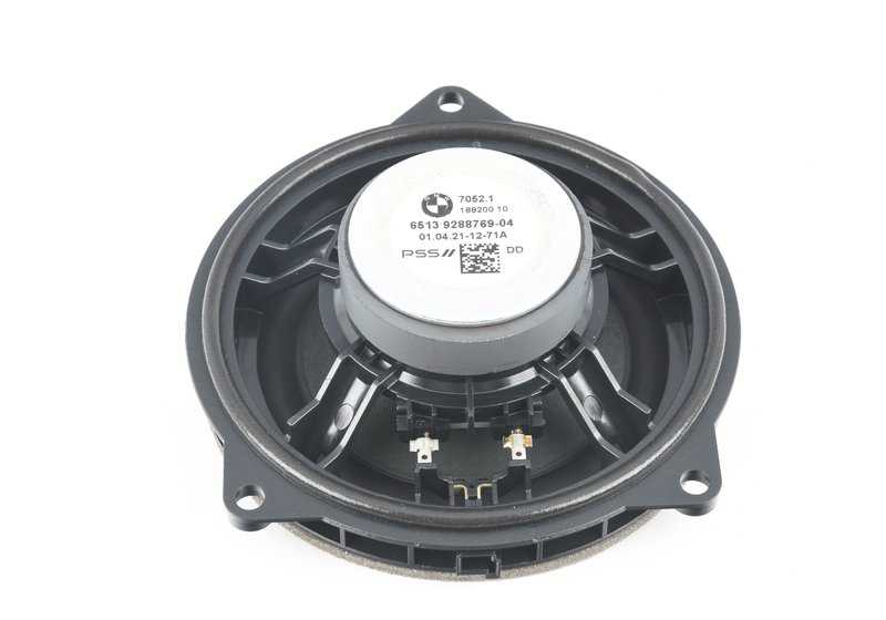 Altavoz de Tono Medio Estéreo para BMW F20, F21, F22, F23, F87, F30, F31, F34, F35, F80, F32, F33, F36, F82, F83, F25, F26 (OEM 65139288769). Original BMW.