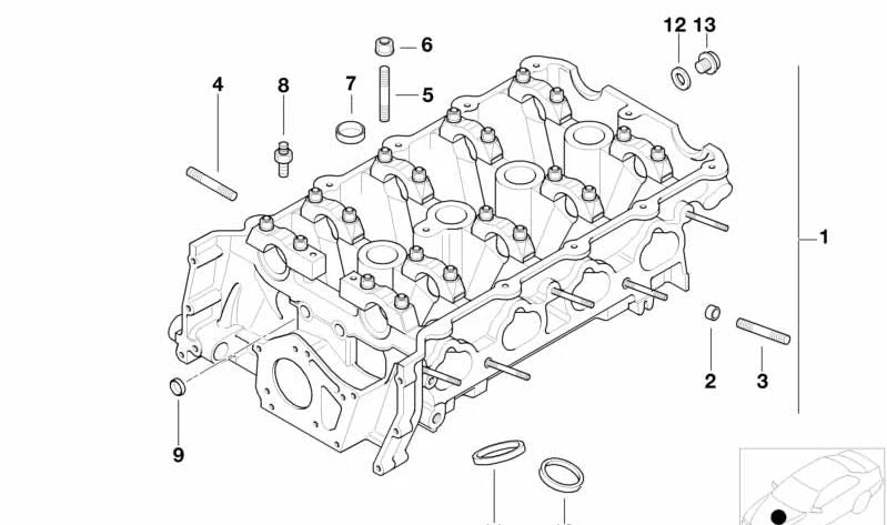 Tapón de cierre OEM 07119937271 para BMW E36, Z3. Original BMW.