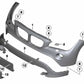 Revestimiento del parachoques delantero para BMW X1 E84 (OEM 51117345031). Original BMW.