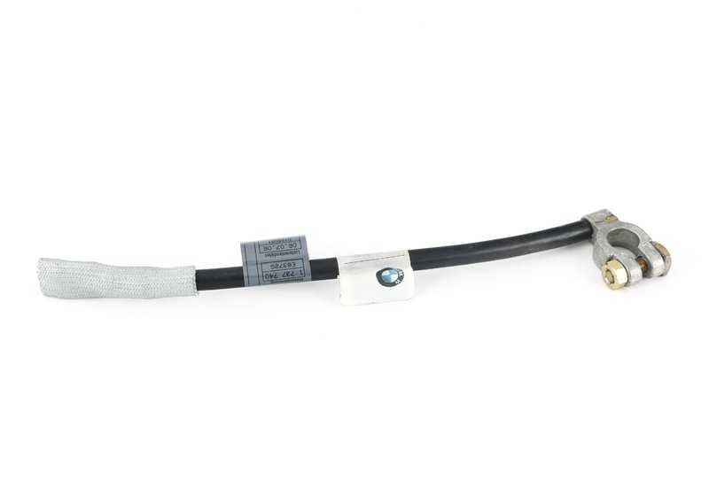 Cable negativo de batería OEM 12421737741 para BMW Serie 8 (E31). Original BMW.