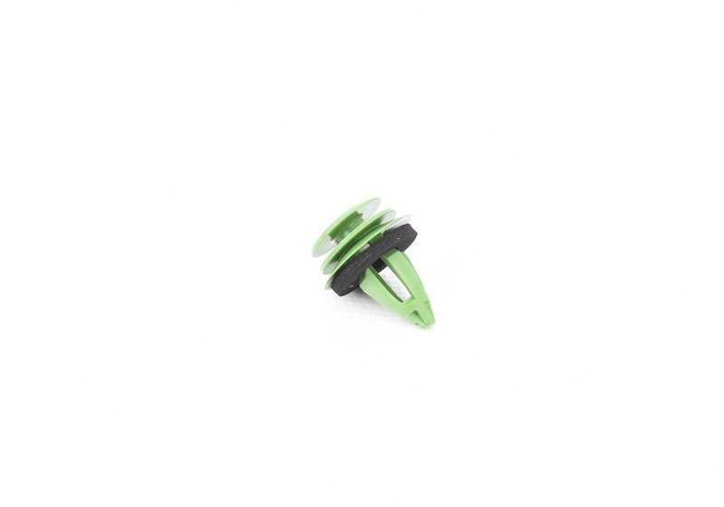 Clip verde para BMW Serie 4 G22, G22N, G23, G23N, G82, G82N, G83, G83N, i I01, I01N, I12, I12N, I15, X1 F48, F48N, F49, F49N, Z4 E89, MINI R55, R55N, R56, R56N, R57, R57N, R58, R59 (OEM 07147240724). Original BMW