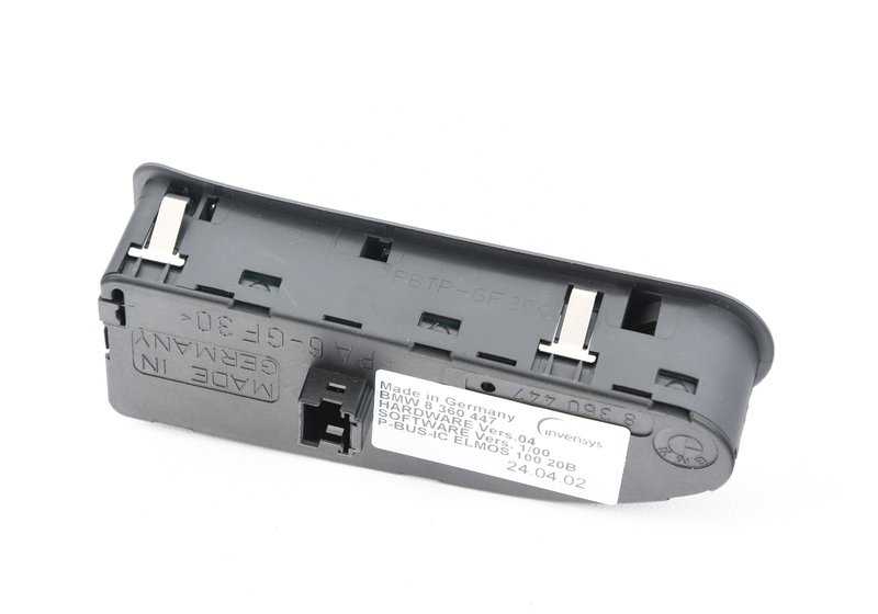 Centro de control puerta del conductor para BMW Serie 7 E38 (OEM 61318360447). Original BMW.